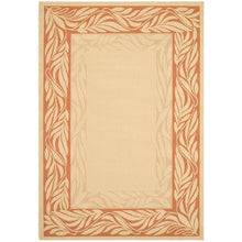 Load image into Gallery viewer, 2&#39; x 3&#39;7&quot;  Burnt Orange and Tan Indoor Outdoor Door Mat