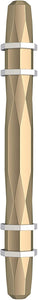 Golden Champagne and Polished Chrome 6 5/16" Center Pulls set of 2
