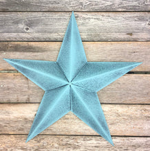 Load image into Gallery viewer, 30&quot; Teal and Black Metal Star - Indoor/Outdoor