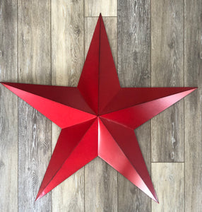 24" Red Metal Star - Indoor/Outdoor