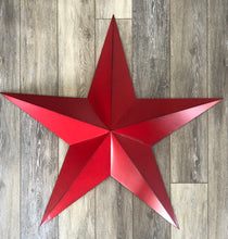 Load image into Gallery viewer, 30&quot; Red Metal Star - Indoor/Outdoor