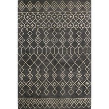 Load image into Gallery viewer, 3&#39;6&quot; x 5&#39;6&quot; Wool Charcoal and White Area Rug