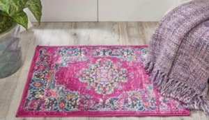 3'9" x 5'9" Pink Passion Area Rug