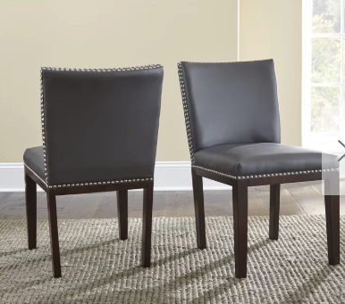 Counter height 2025 leather dining chairs
