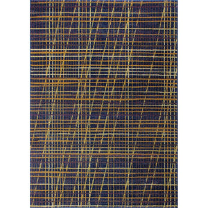 3'5" x 5'6" Blue Yellow And Pink Area Rug
