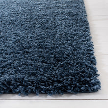 Load image into Gallery viewer, 4&#39; Square Navy Soft Pile Shag Area Rug