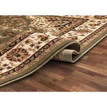 Load image into Gallery viewer, 5&#39;3&quot; x 7&#39;3&quot; Classic Green Medallion Area Rug