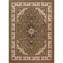 Load image into Gallery viewer, 5&#39;3&quot; x 7&#39;3&quot; Classic Green Medallion Area Rug