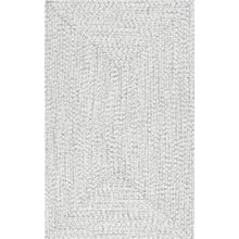Load image into Gallery viewer, 5 x 8 Ivory Braided Area Rug