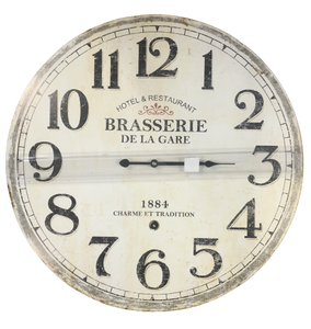 24" Brasserie De La Gare Clock