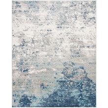 Load image into Gallery viewer, 8 x 10 Blue / Grey Abstract Area Rug