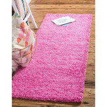 Load image into Gallery viewer, 2&#39;6&quot; x 13&#39; Pink Shag Runner